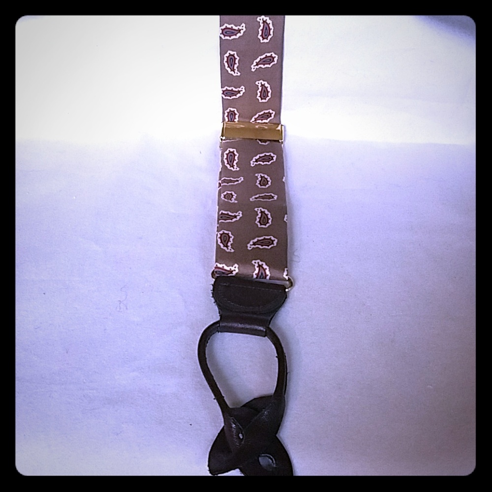 100% Silk  Mens  Fashion Suspenders